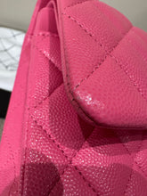 Load image into Gallery viewer, CHANEL 21C collection series 30 Barbie Pink Caviar LGHW Medium Timeless Classic Double Flap Bag
