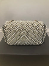 Load image into Gallery viewer, Chanel 19S collection Pearl Mini Rectangular Flap Bag Champagne GHW series 27
