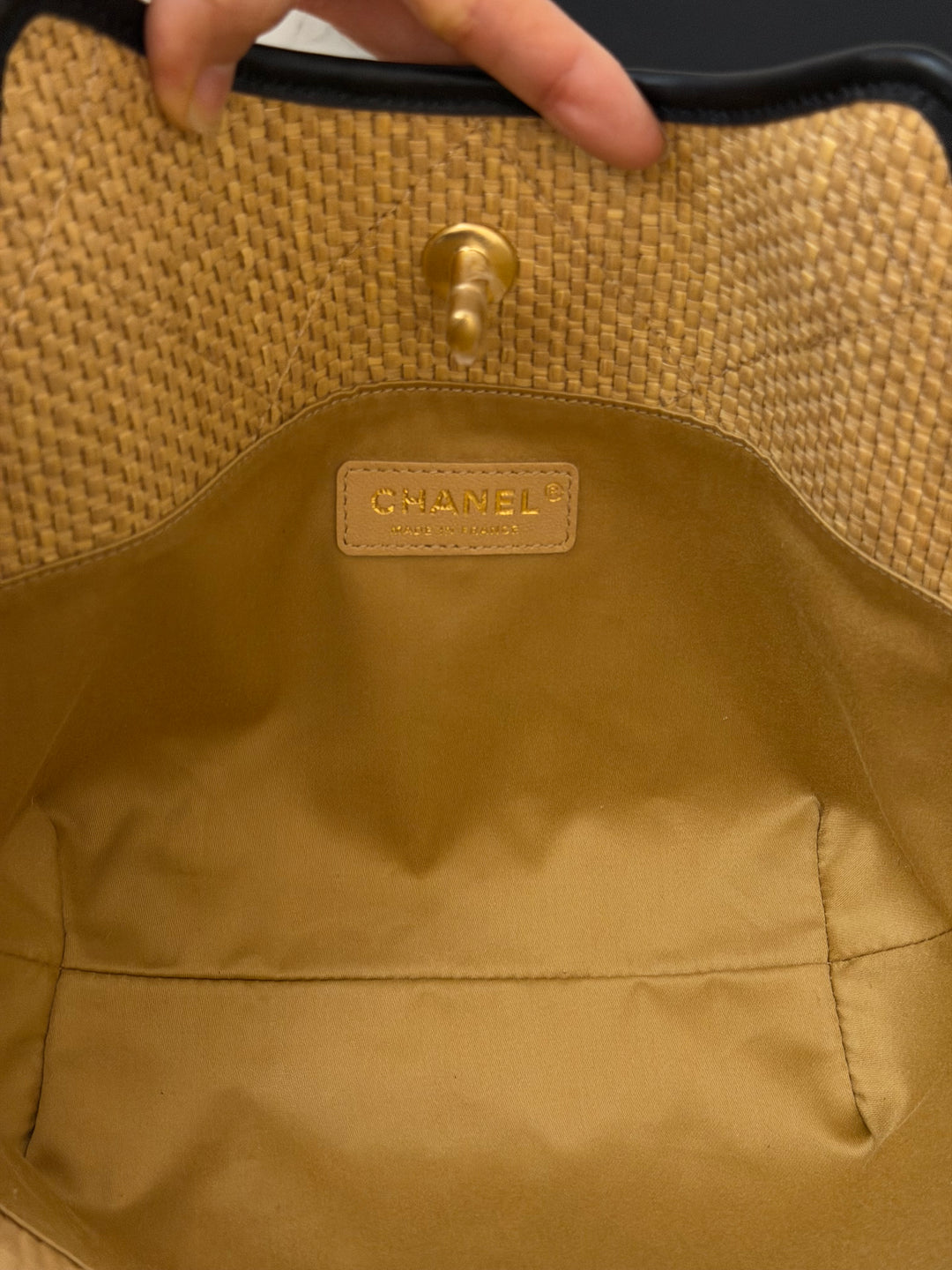 CHANEL 25K Raffia Small Tote Bag 2025