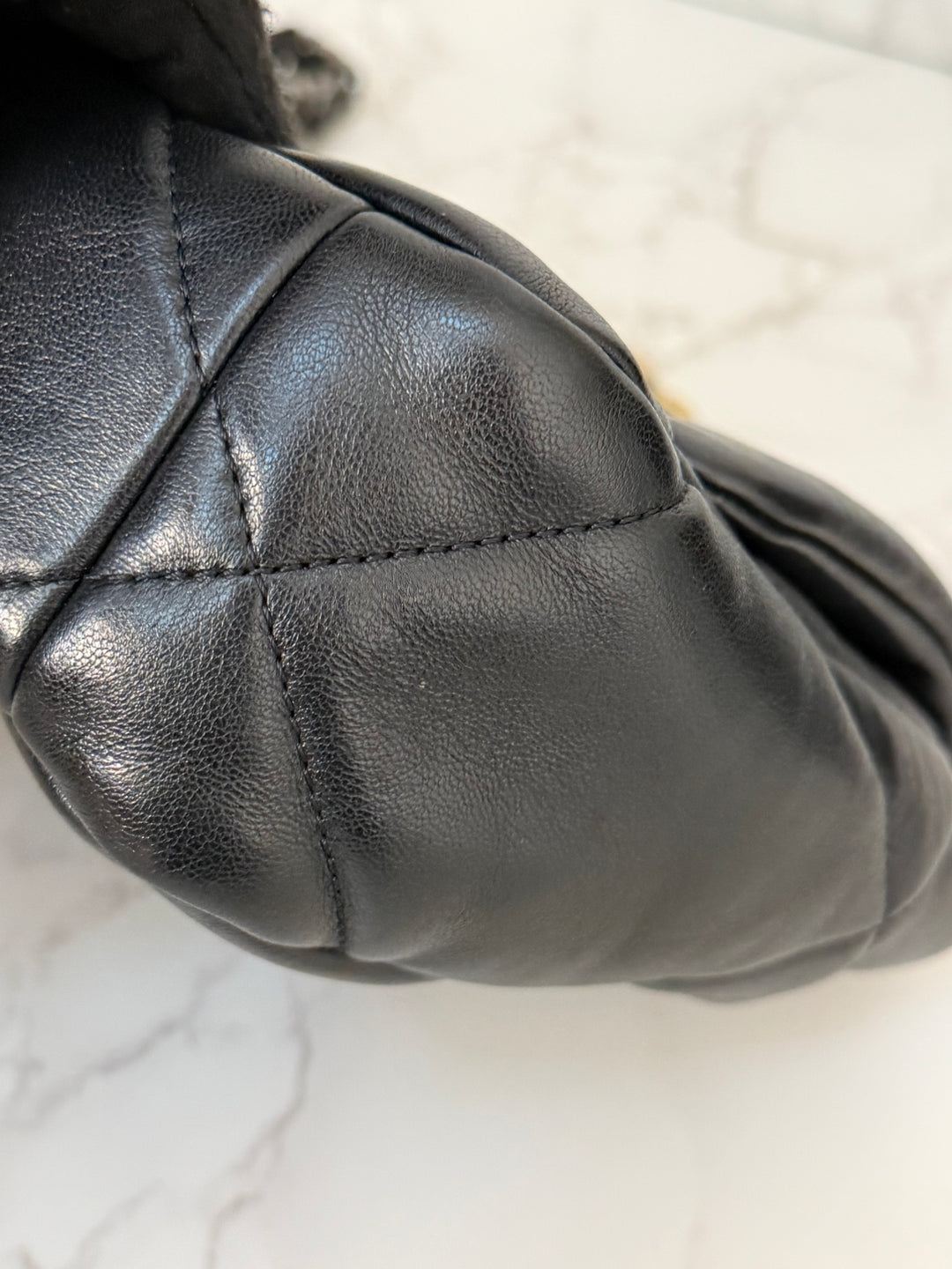 CHANEL 19 Size Small series 31 2020/2021 Black Lambskin Mixed HW Top Handle Flap Bag