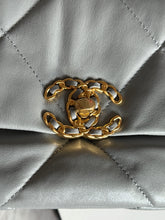 Load image into Gallery viewer, Chanel 19 size Small series 29 2020 Cruise Collection 20C Grey Lambskin Mixed HW Flap Bag
