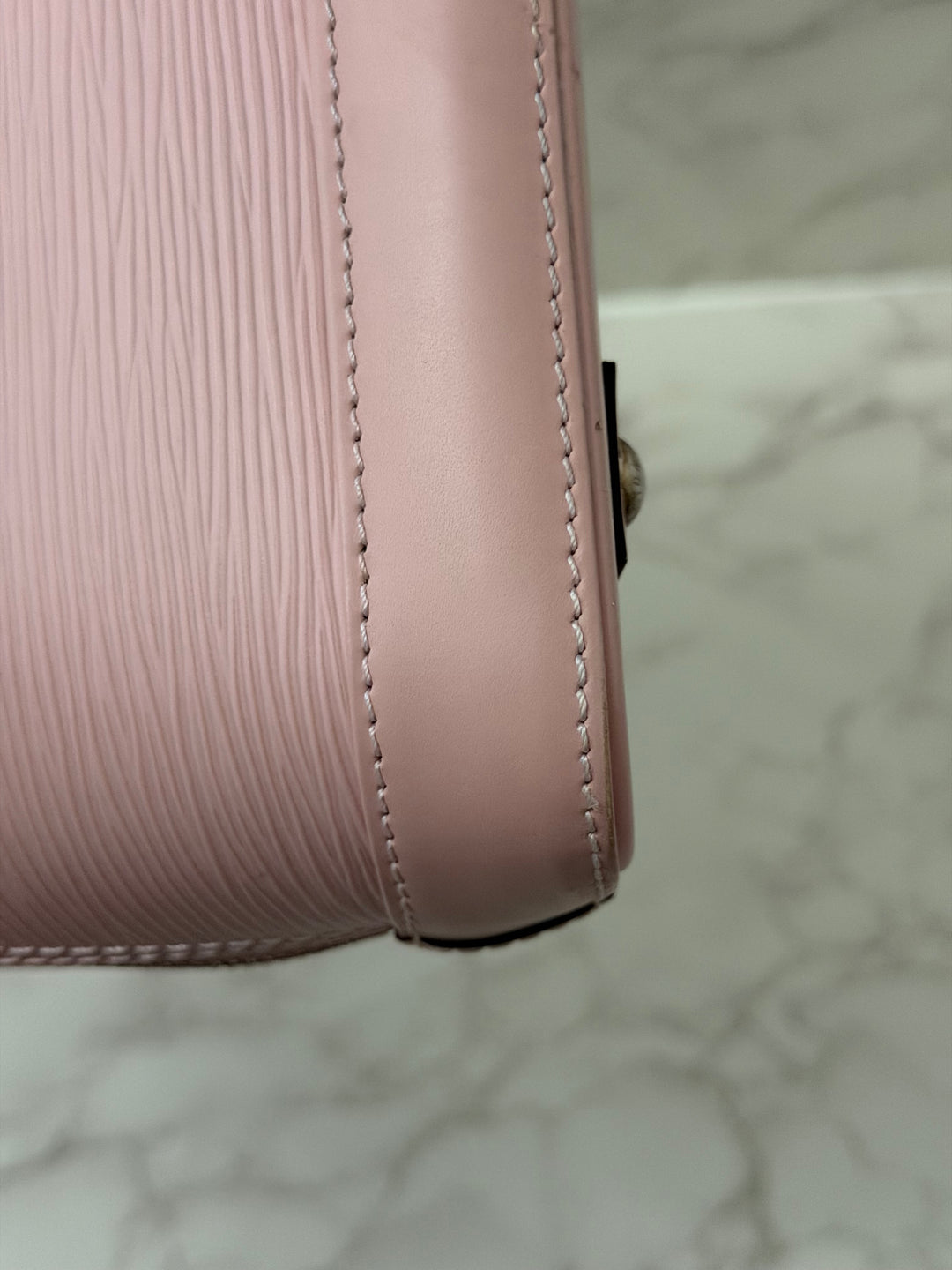 LOUIS VUITTON LV Alma BB in Rose Ballerine Epi Leather with Shiny Silver Hardware 2017