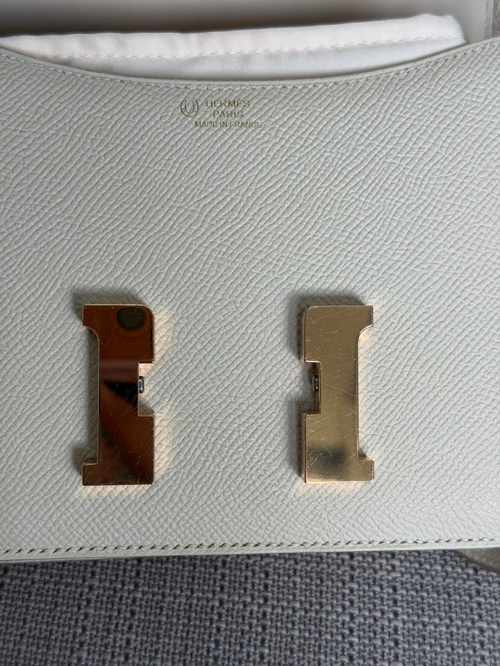 Hermès Constance 18 Mini Constance Craie Epsom Leather RGHW
