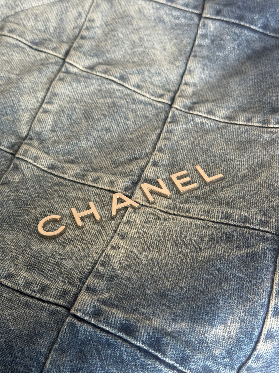 CHANEL Denim 22 Hobo Bag size Medium SHW with detachable pouch 2022
