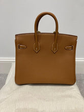 Load image into Gallery viewer, Hermes Birkin 25 Gold Togo Leather Palladium hardware Stamp W (2025)
