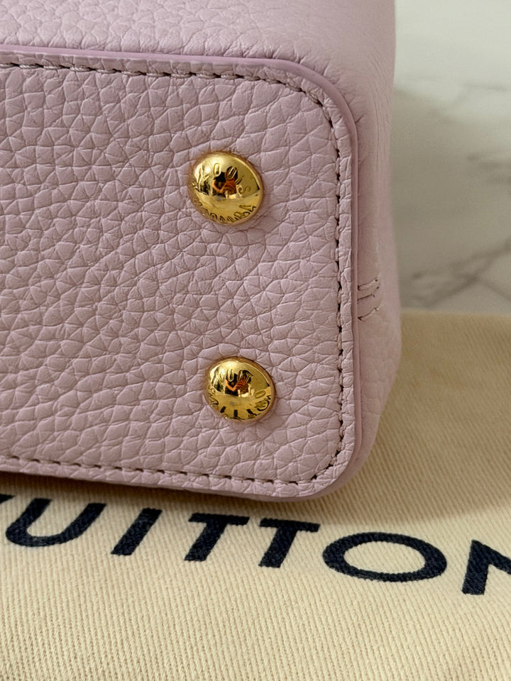 LOUIS VUITTON LV Mini Capucines In Guimauve Marshmallow Pink