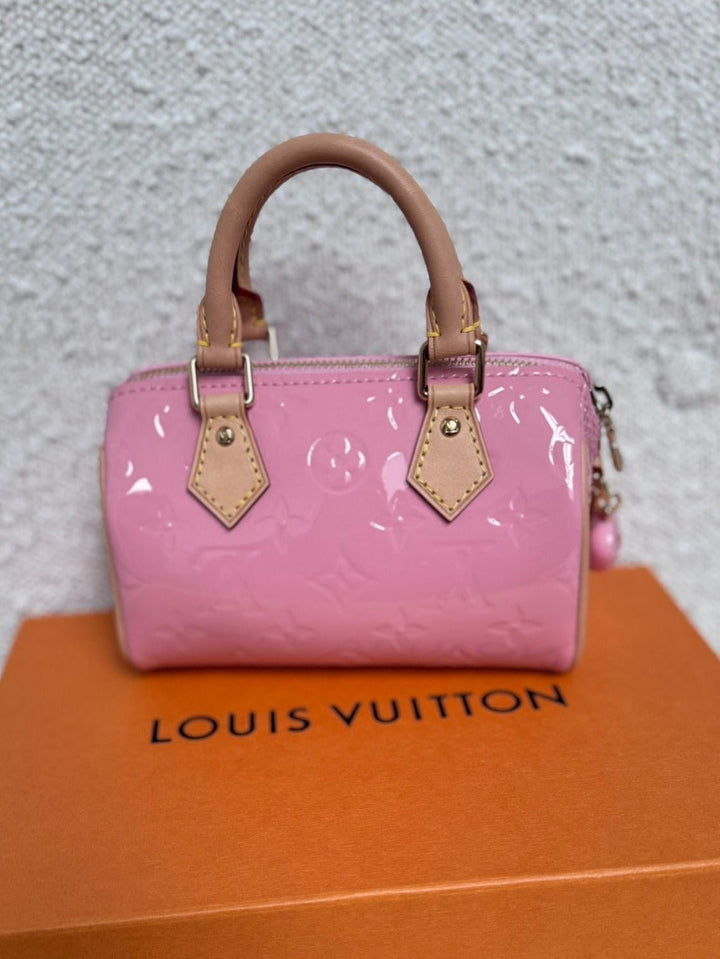 LOUIS VUITTON LV Pink Nano Speedy Valentine Limited Edition