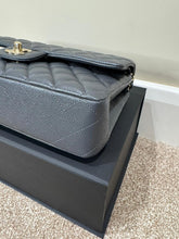 Load image into Gallery viewer, CHANEL 21B 2021 Dark Grey Caviar LGHW Medium ML Timeless Classic Double Flap Bag
