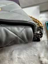 Load image into Gallery viewer, Chanel 19 size Small series 29 2020 Cruise Collection 20C Grey Lambskin Mixed HW Flap Bag
