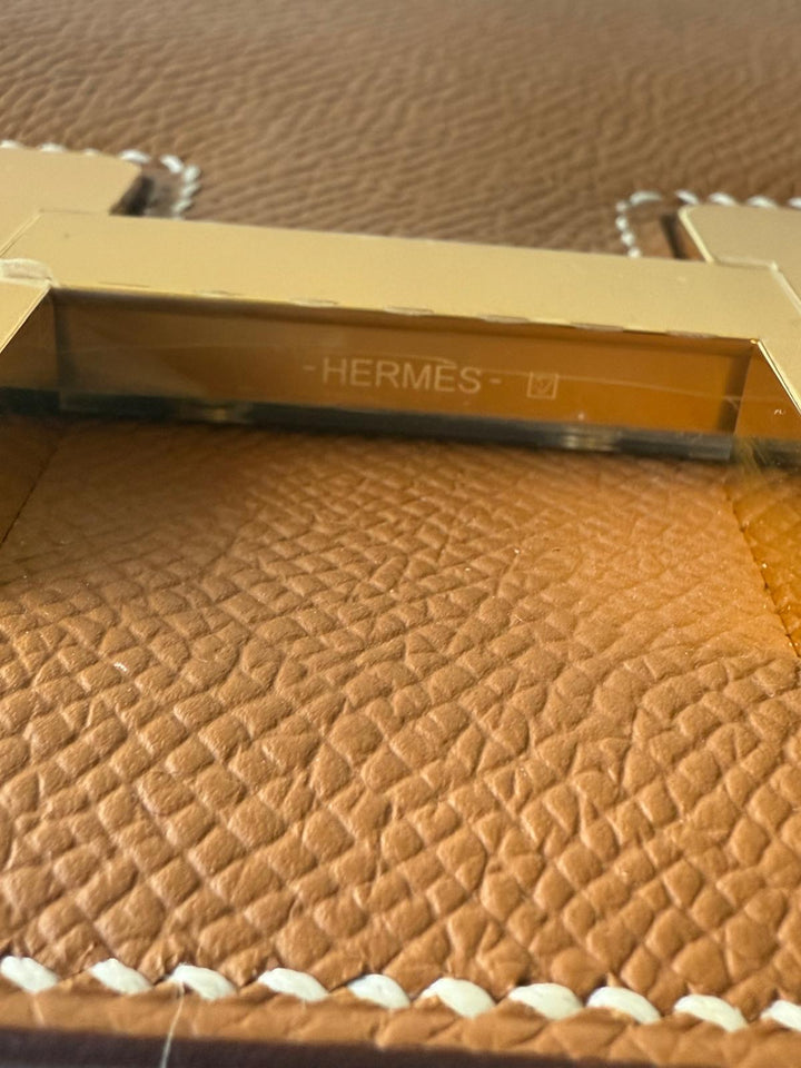 HERMES Constance 18 Gold Epsom Leather GHW Flap bag Stamp B 2023