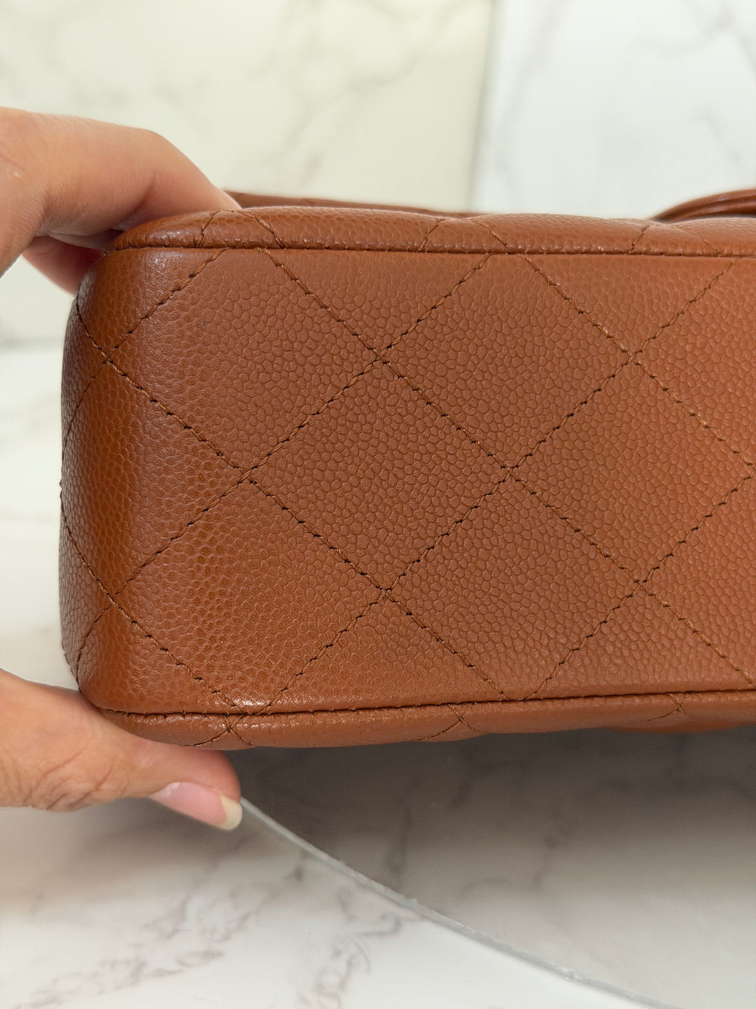 CHANEL Brown Caviar LGHW Medium ML Timeless 11.12 Classic Double Flap Bag 2023