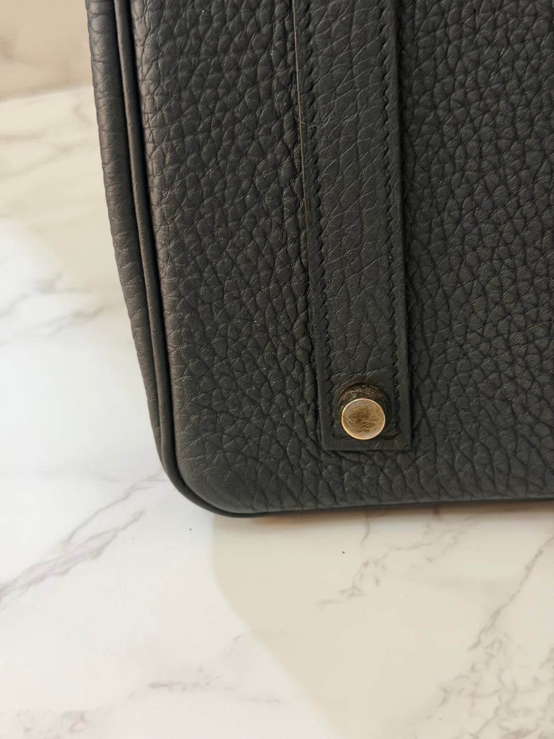 Hermes Birkin 35 Noir Black Togo Leather GHW Stamp T 2015