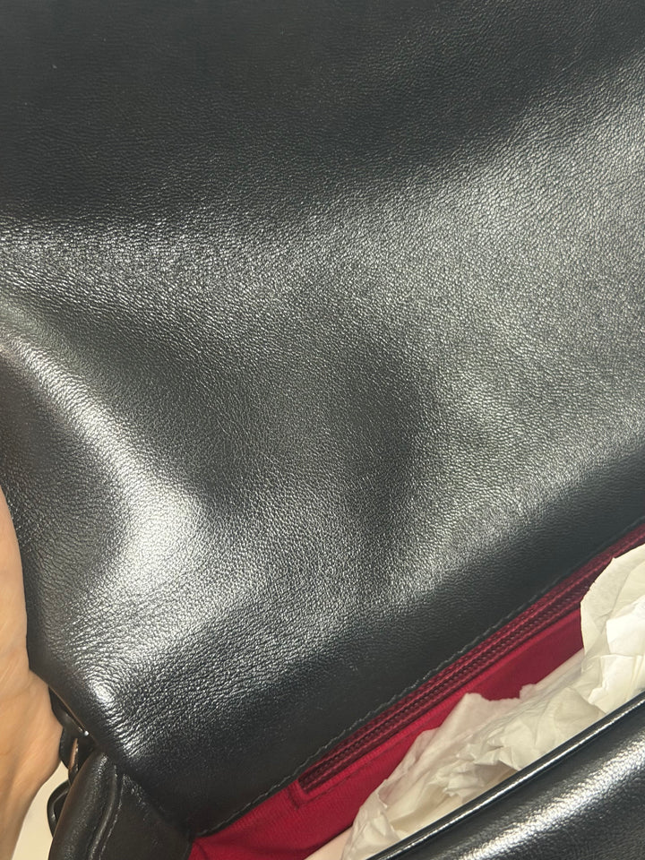 CHANEL 22P So Black 19 Black Lambskin Flap Bag size Small 2022