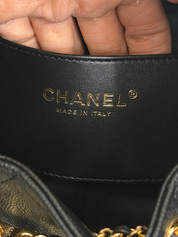 CHANEL Mini 25 Hobo Bag in Black Caviar Shiny GHW 2026 26A/B