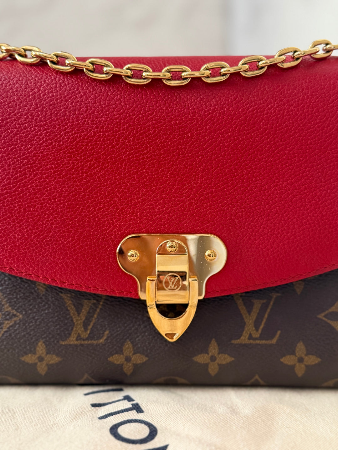 LOUIS VUITTON LV Saint St Placide In Monogram Canvas/Cherry Red