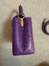 Load image into Gallery viewer, LOUIS VUITTON LV Mini Capucines LGHW Amethyst Ostrich Leather with detachable strap
