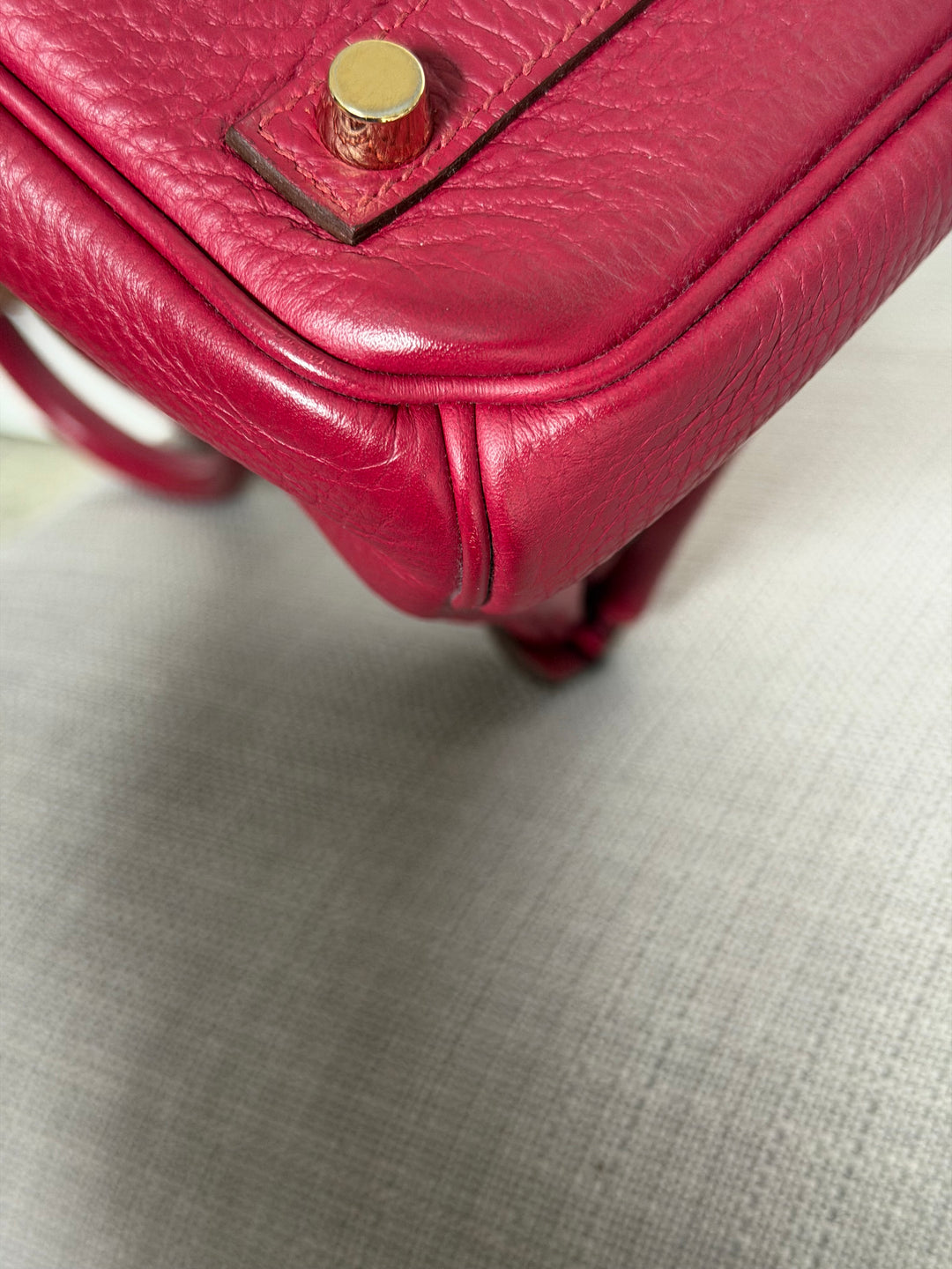 WA/Email to Purchase only- Hermes Rouge Grenat Togo Leather GHW Birkin 35 Stamp X 2016