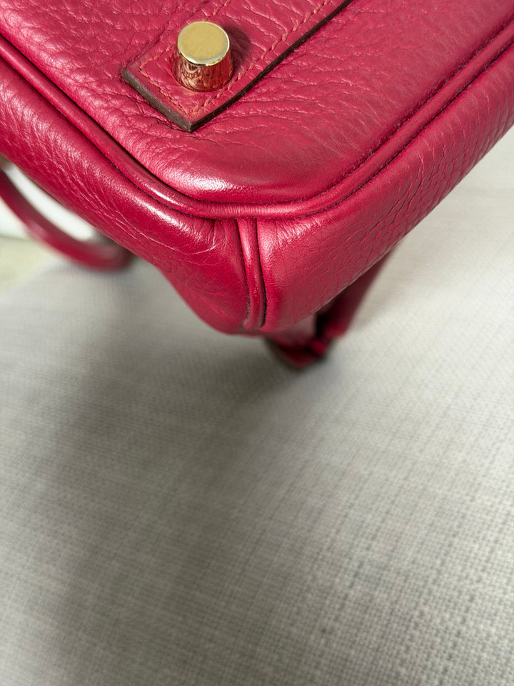 WA/Email to Purchase only- Hermes Rouge Grenat Togo Leather GHW Birkin 35 Stamp X 2016