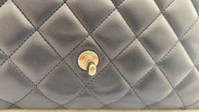 Load image into Gallery viewer, CHANEL Series 13 Navy Lambskin SHW Single Flap Jumbo Classic Bag
