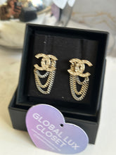 Load image into Gallery viewer, Chanel 21S LGHW Multi Chain Gold Tone Earrings
