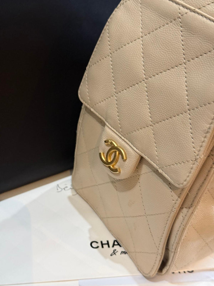 CHANEL Beige Caviar Aged GHW 25 Hobo Bag size SMALL 2025 25S collection