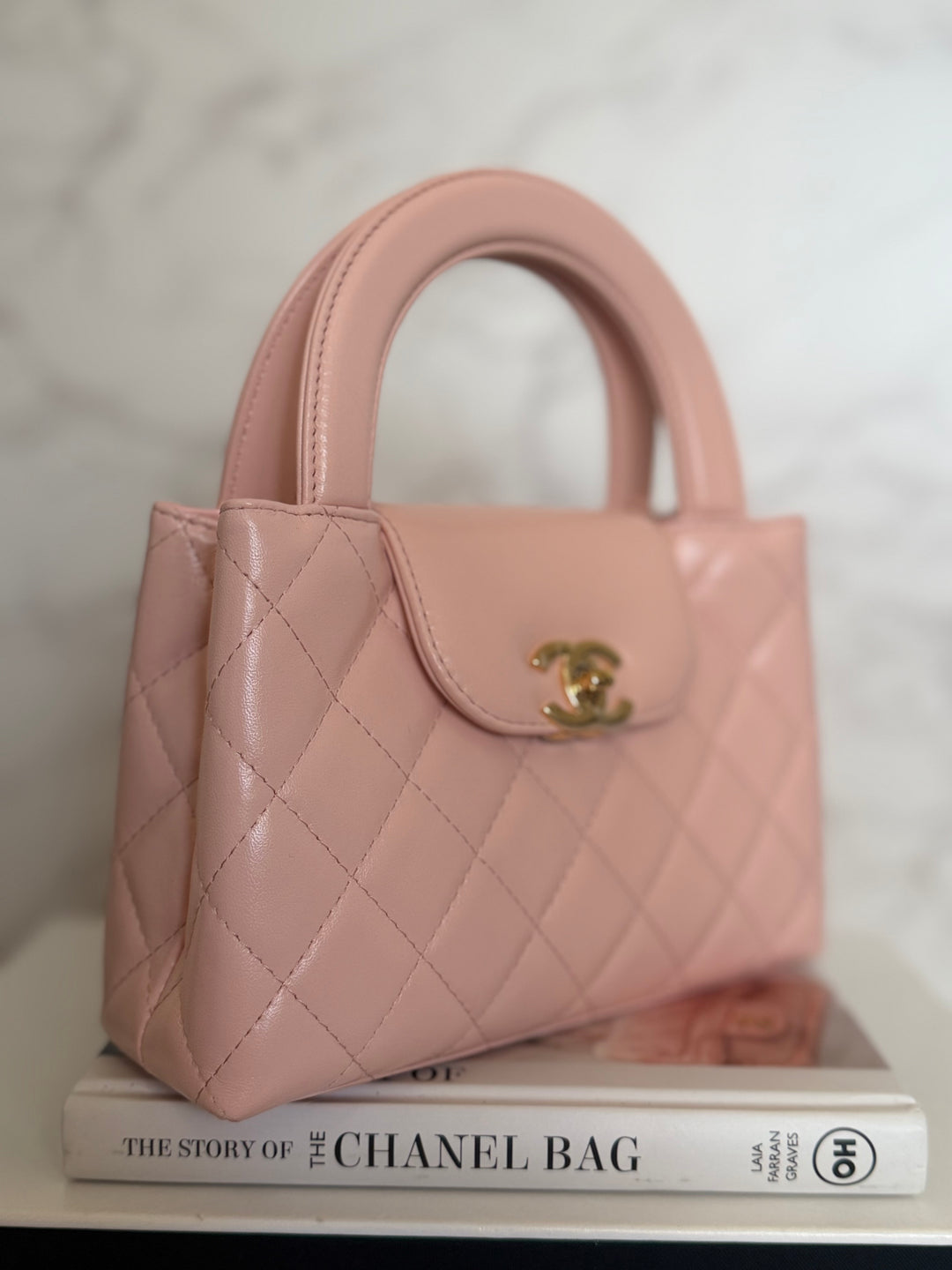 CHANEL 26B Light Pink Calf Skin Kelly Shopping Bag size Small 19 cms 2026