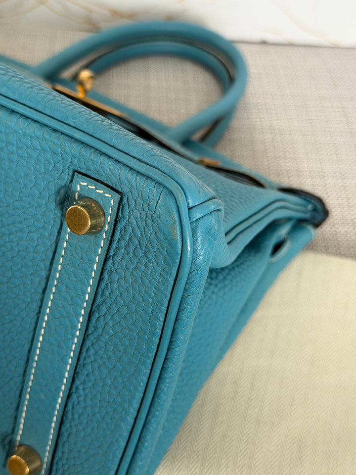 Hermes Birkin 30 in Bleu Jean Togo Leather GHW