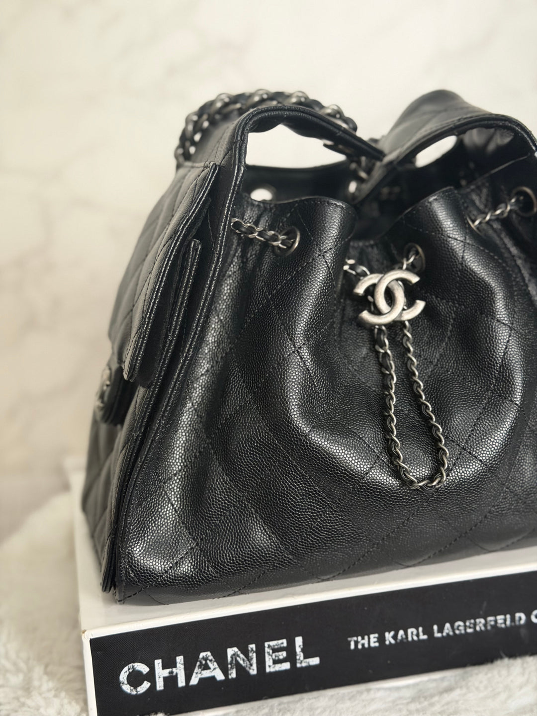 CHANEL 25 Hobo Bag Size SMALL in Black Caviar Ruthenium Hardware 2026