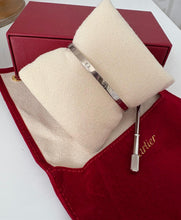 Load image into Gallery viewer, Cartier Love Bracelet Small size 17 in White Gold
