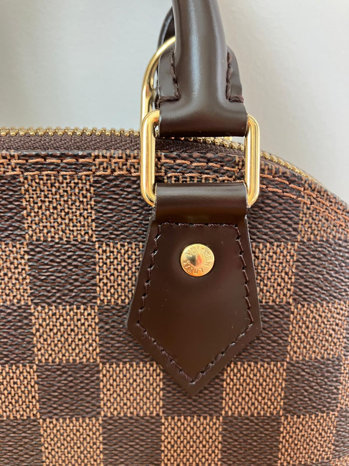 LOUIS VUITTON LV Alma BB Damier Ebene Monogram Leather