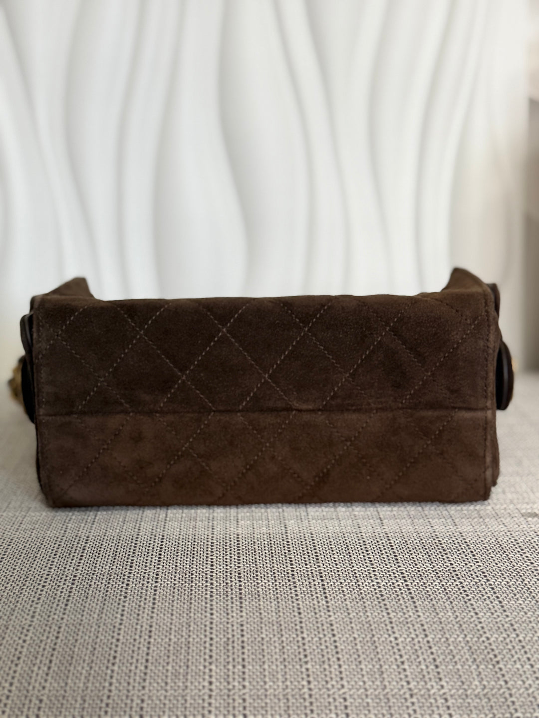 CHANEL 26C collection 2025/2026 Brown Suede Leather Mini 25 Hobo Bag with aged GHW