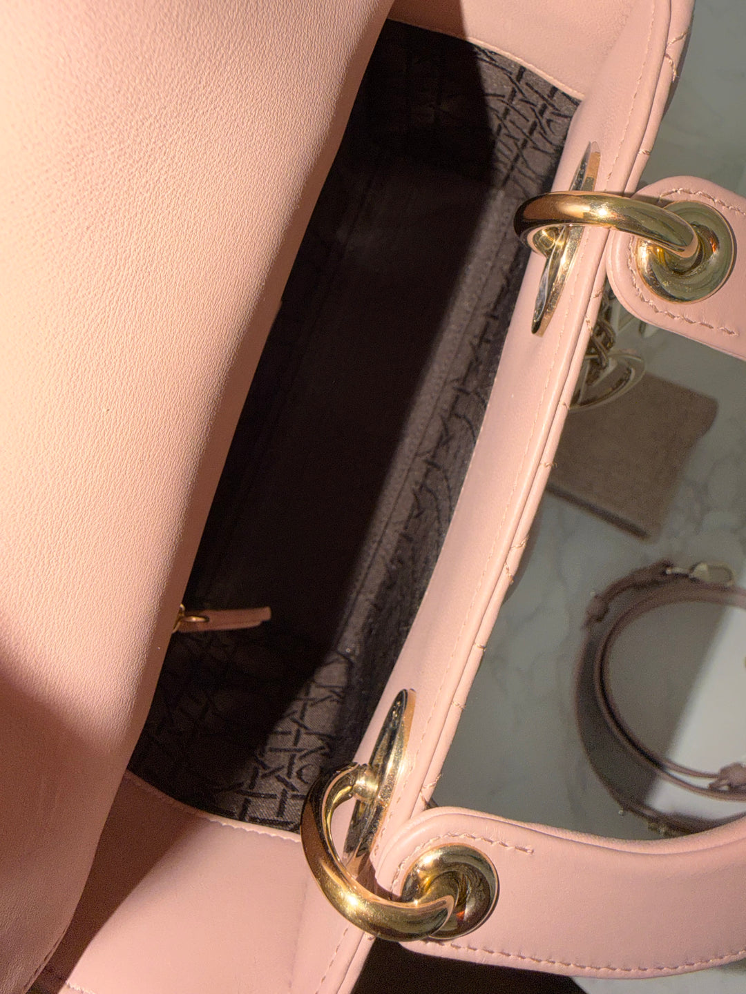 DIOR Lady Dior In Blush Lambskin LGHW size SMALL 2020