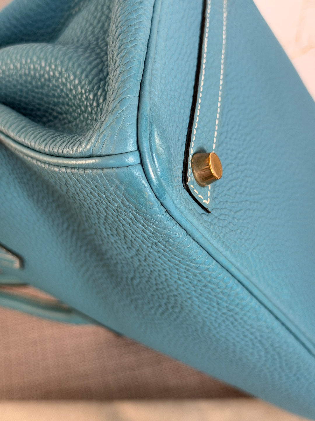 Hermes Birkin 30 in Bleu Jean Togo Leather GHW