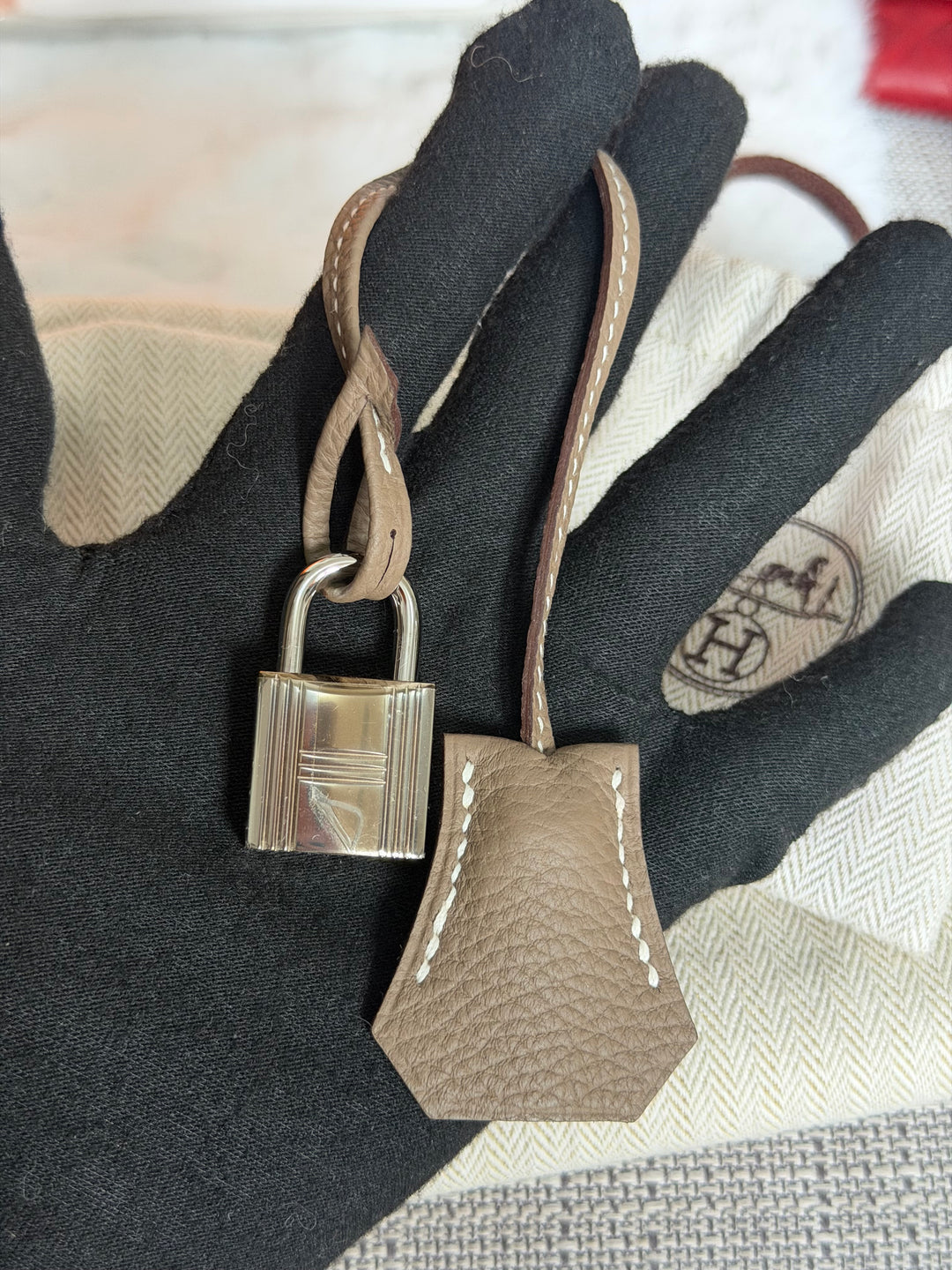 Hermès Etoupe Togo Leather PHW Birkin 30 Stamp A 2017