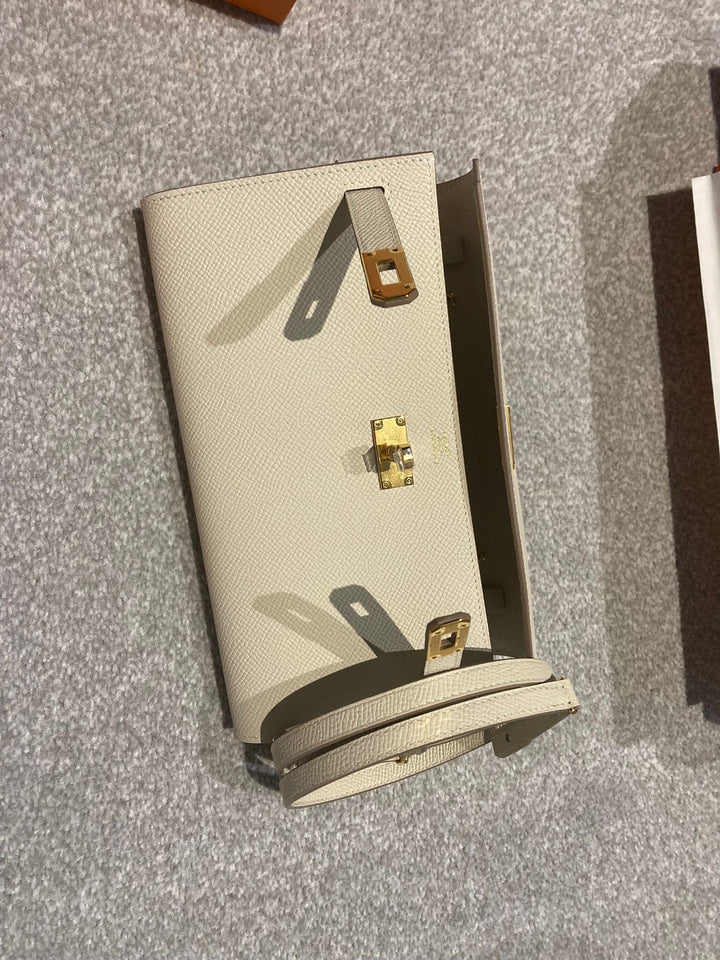 Hermes Kelly To go in Craiae Epsom leather with Gold Hardware