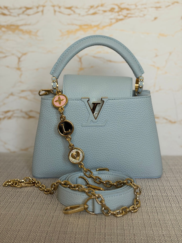 LOUIS VUITTON LV Capucines BB Light Blue 2025