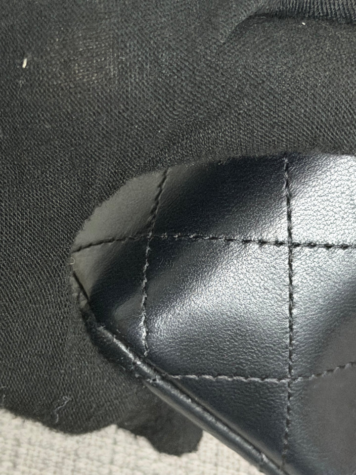 CHANEL Black Lambskin LGHW Mini Rectangular Flap Bag 2025