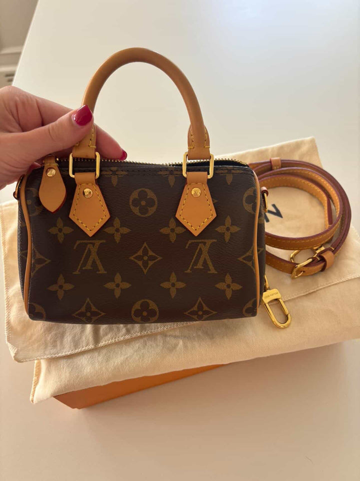 LOUIS VUITTON Nano Speedy Monogram Canvas