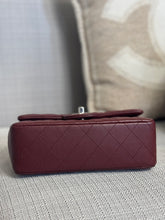 Load image into Gallery viewer, Chanel series 28 2019 Burgundy Lambskin Silver HW Mini Rectangular Flap Bag
