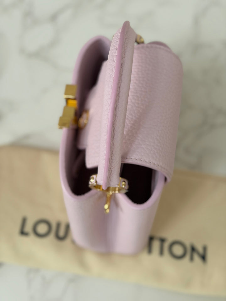 LOUIS VUITTON LV Mini Capucines In Guimauve Marshmallow Pink