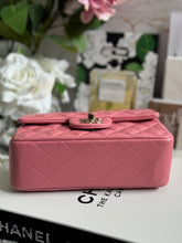 Load image into Gallery viewer, Chanel Pink Lambskin (2022) LGHW Mini Rectangular Flap Bag with Top Handle
