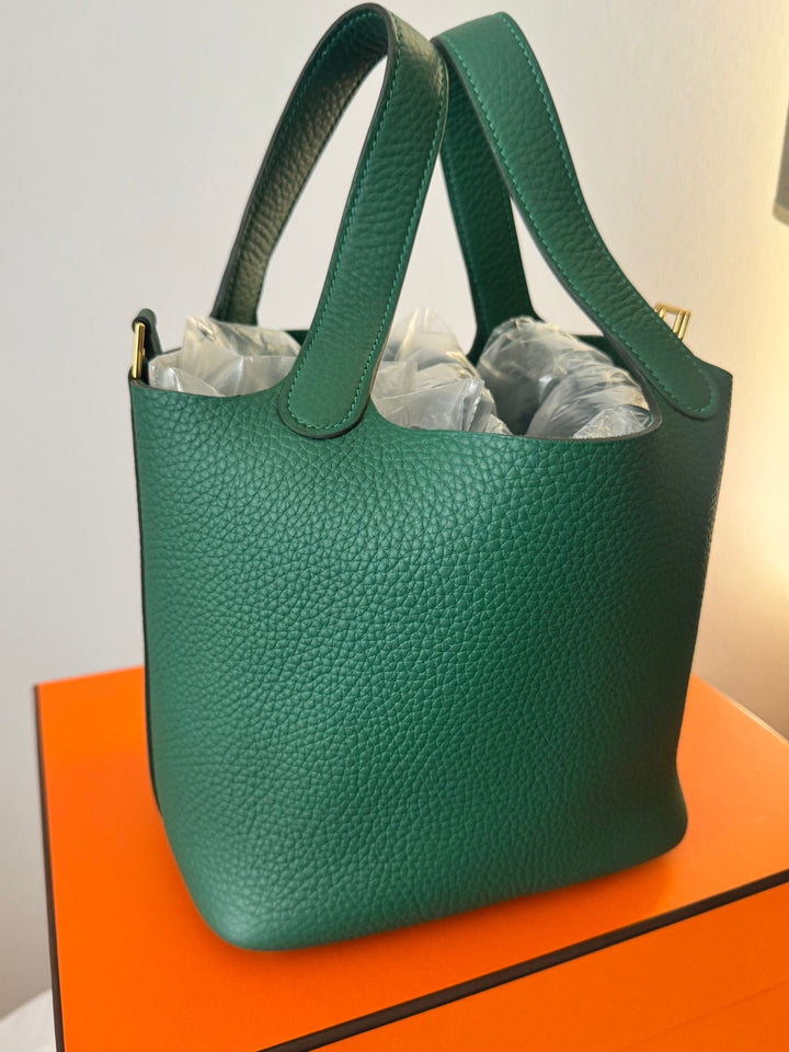 Hermes Picotin 18 Vert Moyen Leather GHW