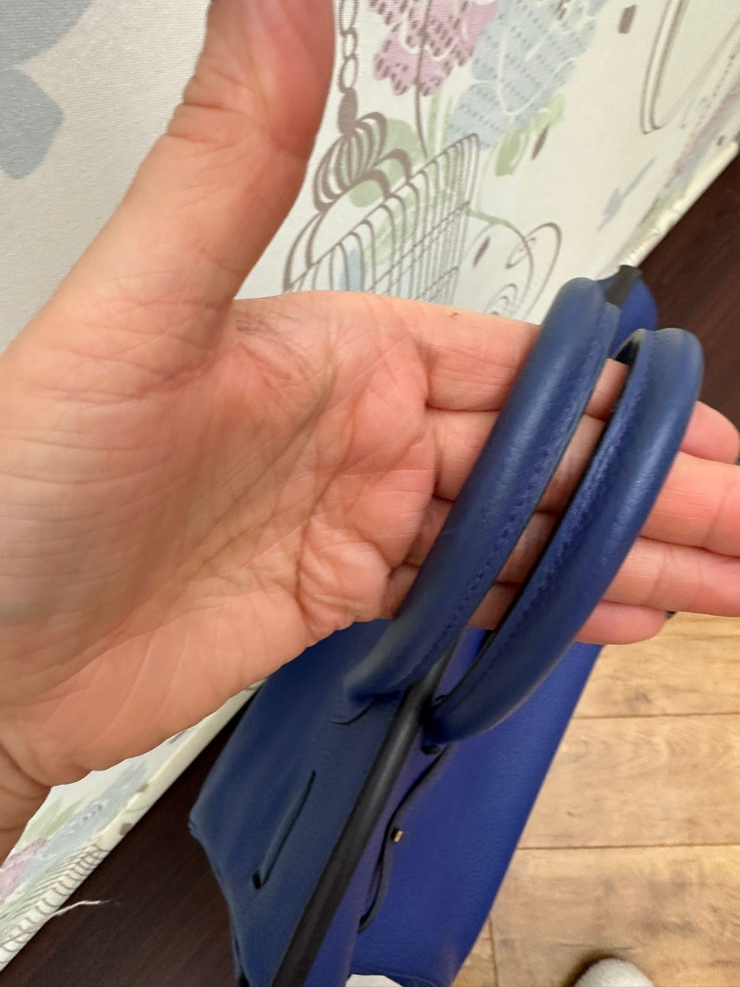 Hermes Birkin 30 Bleu Electric Togo Leather GHW Stamp T 2015 Bag