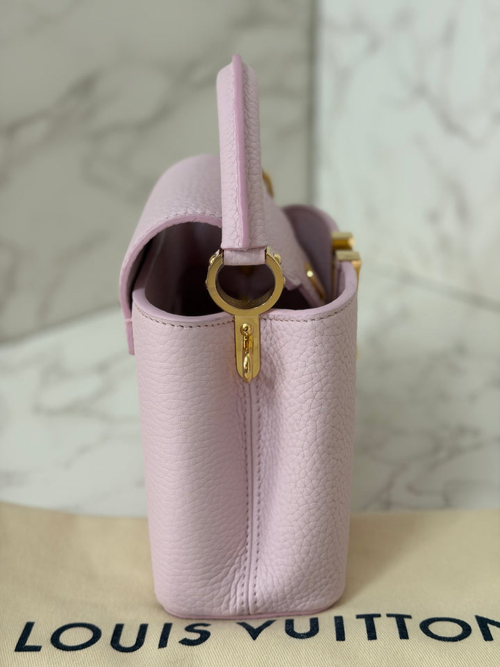 LOUIS VUITTON LV Mini Capucines In Guimauve Marshmallow Pink