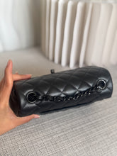 Load image into Gallery viewer, Chanel 2021 21B So Black Hardware Black Lambskin Mini Rectangular Flap Bag
