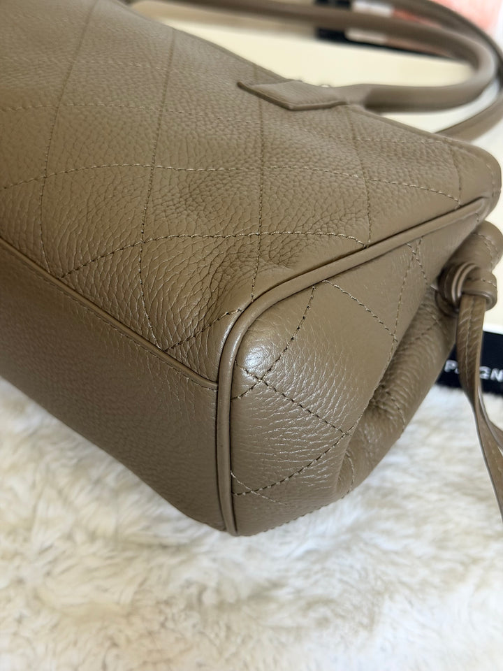 CHANEL Khaki Etoupe Caviar LGHW Urban Essentials East West Shopping Tote Bag size Small Matthieu Blazy 26A 2026