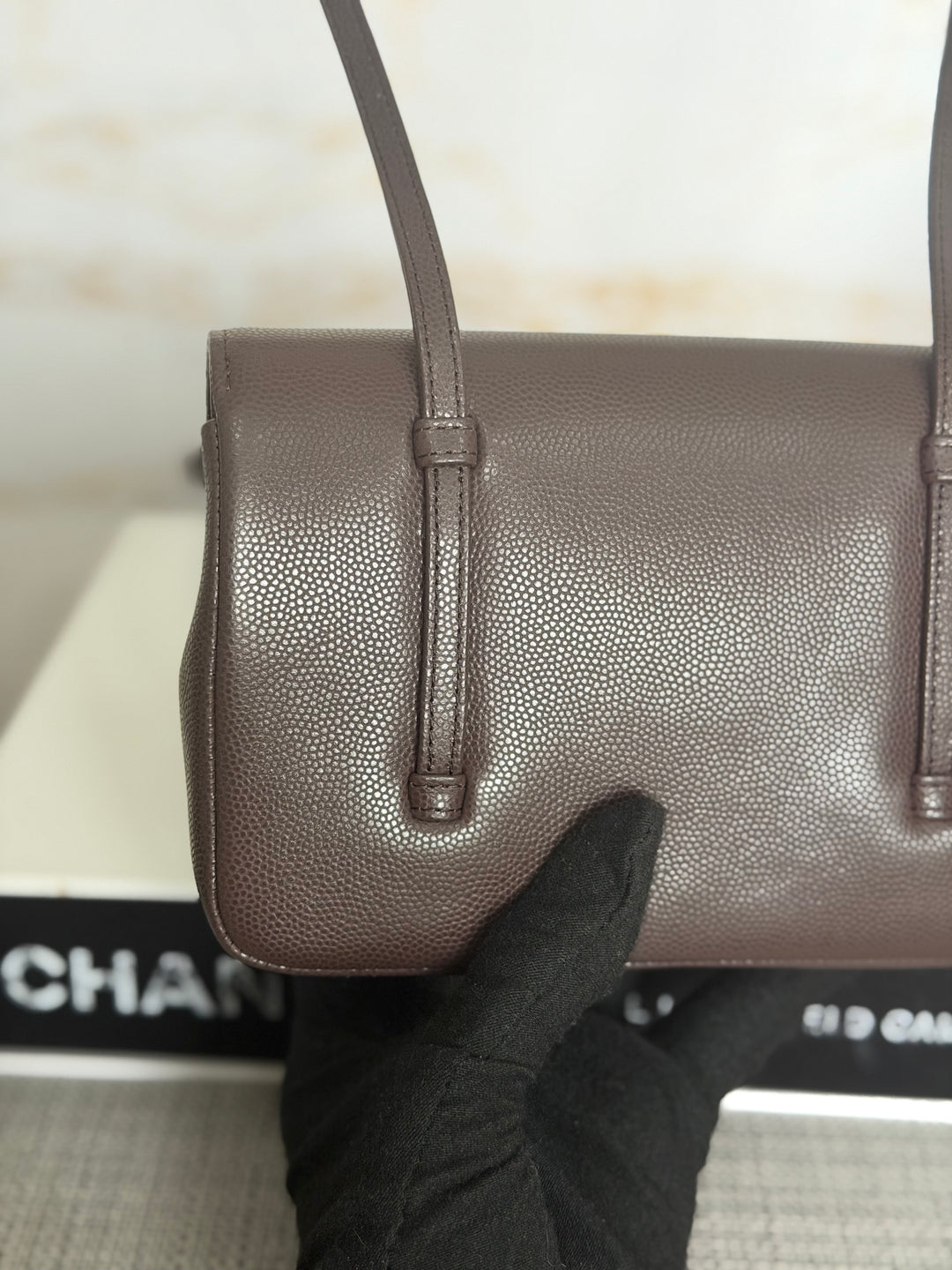 CHANEL Brown Caviar Preppy Mini 26S 2026 with Aged GHW 17 cms