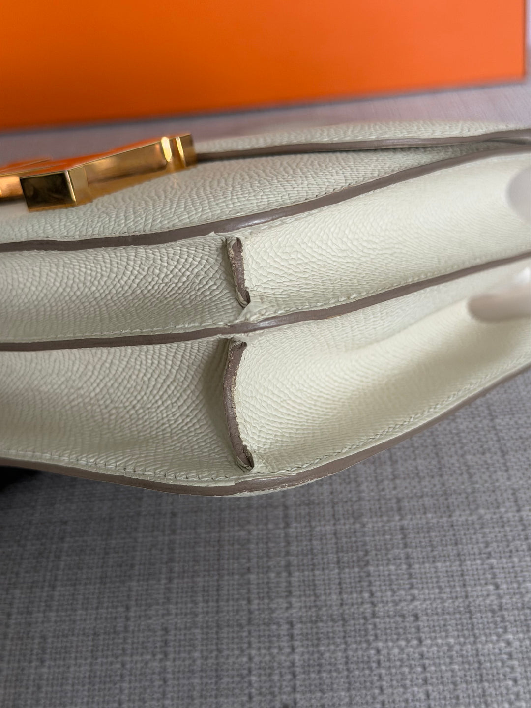 Hermès Constance 18 Mini Constance Craie Epsom Leather RGHW