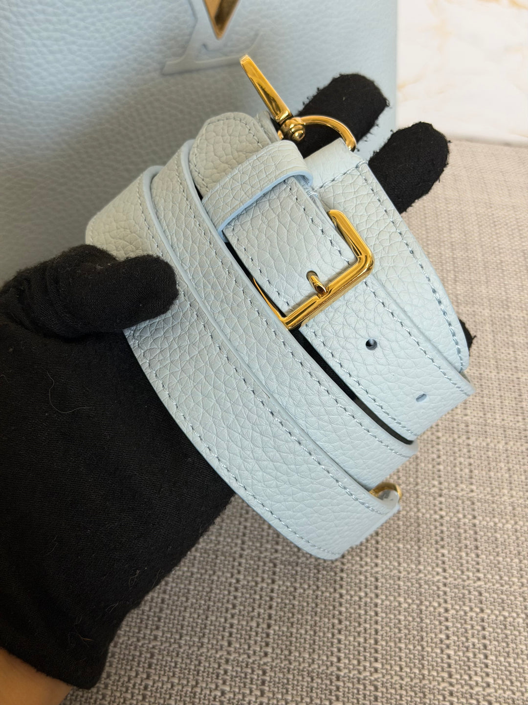 LOUIS VUITTON LV Capucines BB Light Blue 2025