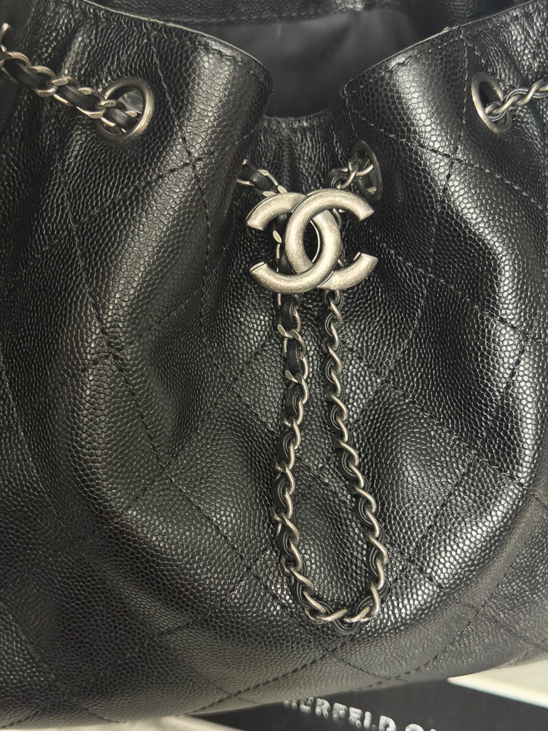 CHANEL 25 Hobo Bag Size SMALL in Black Caviar Ruthenium Hardware 2026